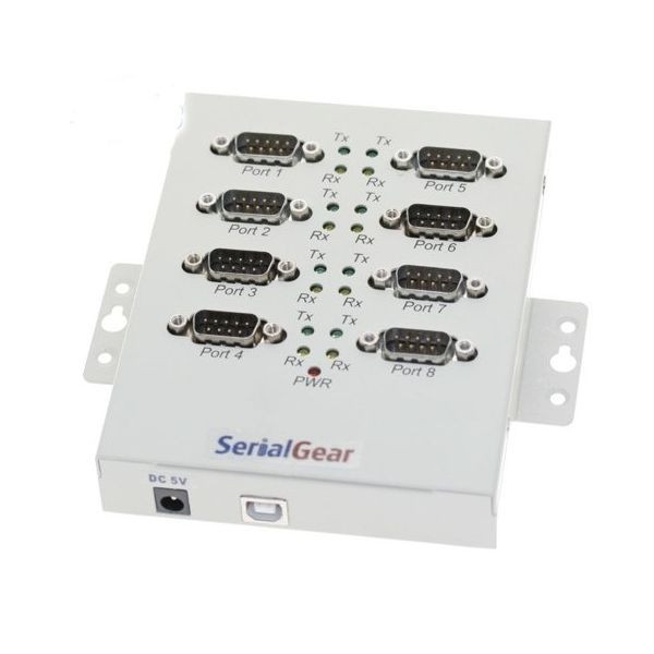 分配器・切替器 8-Port USB to Serial RS232 Adapter Hub ju-sc0211-s1_8-port_usb_to_rs-