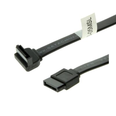 14" SATA 6-III Device Cable Straight to Left Angle