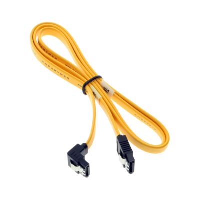 31 Inch SATA III Device Cable 26AWG Straight to Right