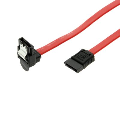 Right Angle 24-inch Serial ATA  SATA II UltraFlex 30-gauge Soft Cable