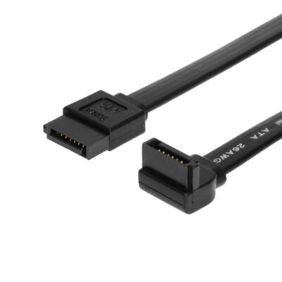 4" SATA III Device Cable Straight to Right Angle (SS-01MSR)