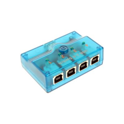 Mini 4-Port USB 2.0 A/B/C/D Manual Switch