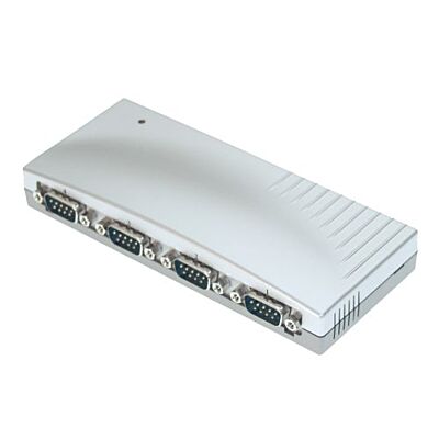 Four Port DB-9 RS-232 USB Serial Adapter Box