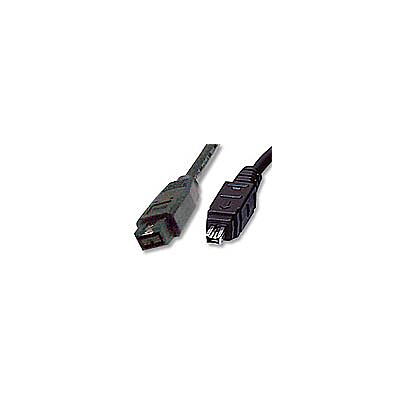 9-pin to 4-pin FireWire 800 - FireWire 400 cable 6ft