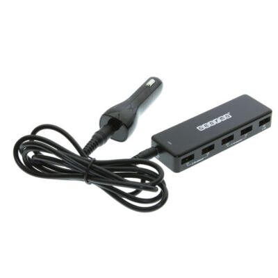 36W DC 5 Port USB Car Charger 