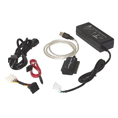 Mini USB 2.0 to SATA adapter for all SATA and SATA II Hard Drives