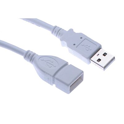 10ft. White USB Extension Cable USB 2.0 Hi-Speed Rated UL Listed UltraFlex Cable
