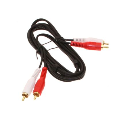 12ft. RCA L/R to RCA L/R Stereo Cables Hi-Quality Gold Plated