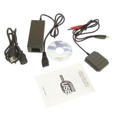 2.5 / 3.5 / 5.25 inch USB 2.0 Hard Drive/Optical Drive External Adapter with Power