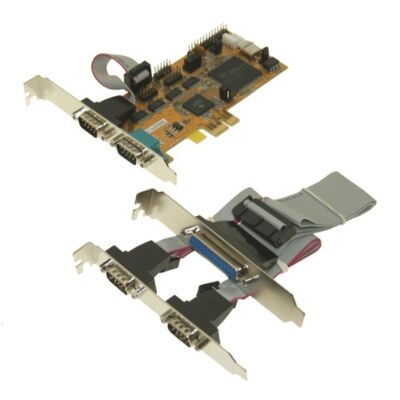 4-port Serial RS-232 + 1Port LPT PCI-Express Card