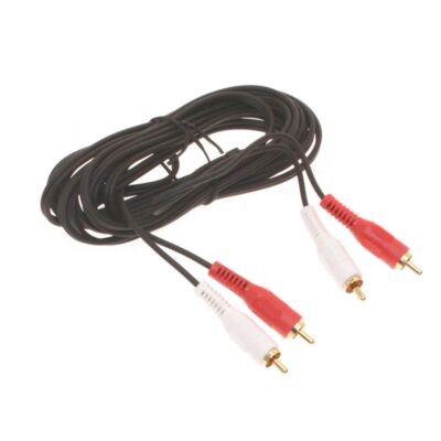 6ft. RCA L/R to RCA L/R Stereo Cables Hi-Quality Gold Plated