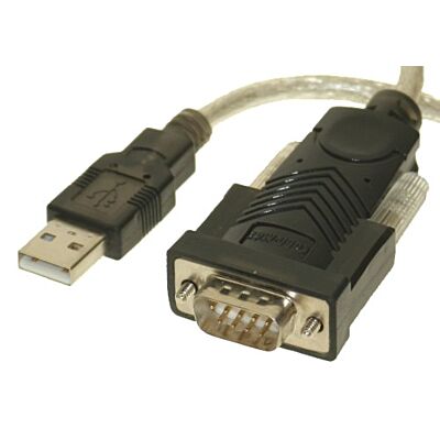 CableMAX USB to Serial DB-9 Black Adapter for Windows XP and VISTA
