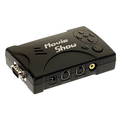 Laptop/DeskTop PC to TV Converter, MovieShow Convert any HD-15 Video to standard S-Video or Composite