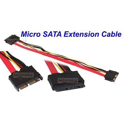 20" MICRO SATA DEVICE Extension Male To Female