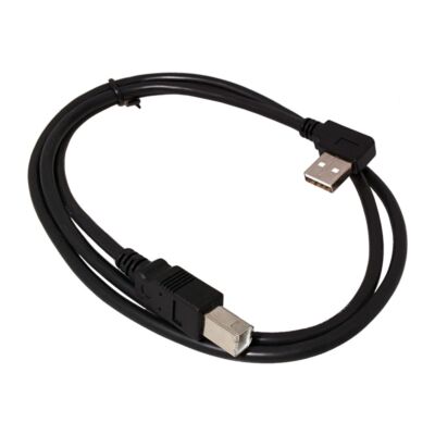 3FT. USB 2.0 right angle A to Straight B device cable 
