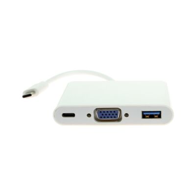 USB-C to VGA 3-in-1 adapter