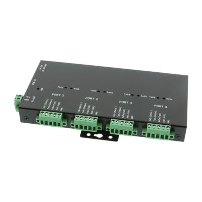 Terminal block connectors on serial adapter