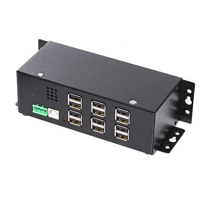 Industrial-grade 12 port USB 2.0 Hub additional power