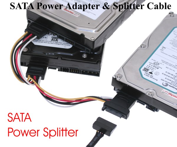 sata power Y cable Power Cable Splitter