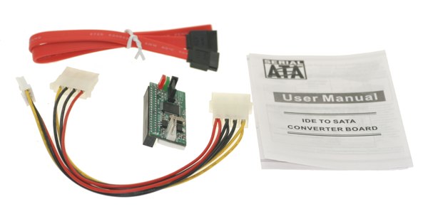  Ide adapter with power cable and sata cable