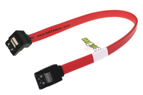 20 inch straight to right angle SATA cable