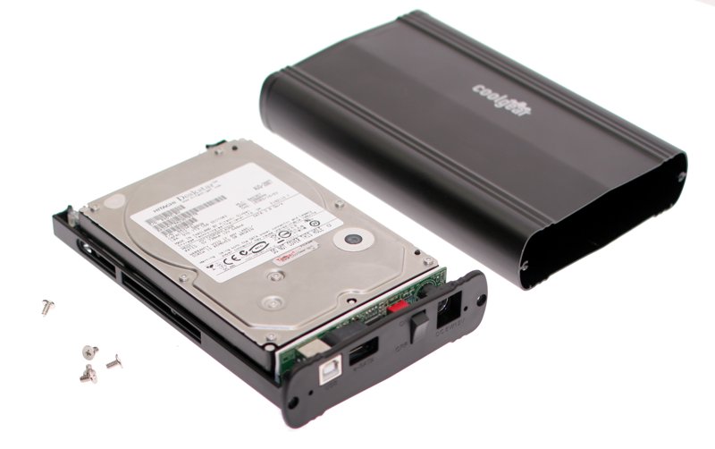 usb and esata combo mini hard drive case for sata II drives up to 1TB capacity